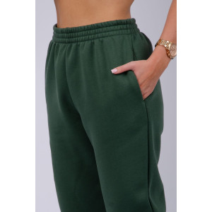 Джоггеры женские "Мистерия 17" футер 3-х нитка с начесом (р-ры: 44-54) хаки