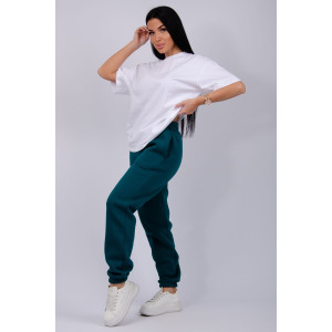 Джоггеры женские "Мистерия 12" футер 3-х нитка с начесом (р-ры: 44-54) мурена