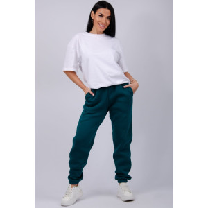 Джоггеры женские "Мистерия 12" футер 3-х нитка с начесом (р-ры: 44-54) мурена