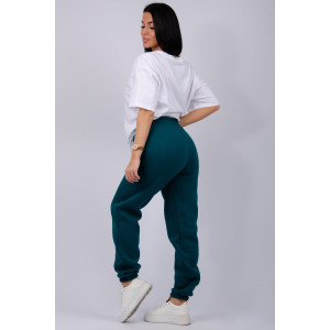 Джоггеры женские "Мистерия 12" футер 3-х нитка с начесом (р-ры: 44-54) мурена