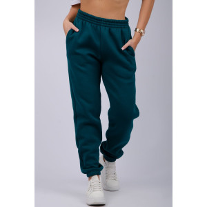 Джоггеры женские "Мистерия 12" футер 3-х нитка с начесом (р-ры: 44-54) мурена