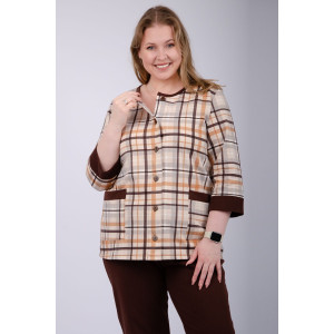 Пижама женская "Талисман" футер 2-х нитка с начёсом (р-ры: 52-62) бежевый Пижама женская "Талисман" футер 2-х нитка с начёсом (р-ры: 52-62) бежевый