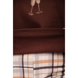 Пижама женская "Голди" футер 2-х нитка с начёсом (р-ры: 50-60) Пижама женская "Голди" футер 2-х нитка с начёсом (р-ры: 50-60)