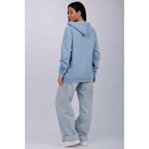 Худи женское СЖ-27 футер 2-х нитка (р-ры: 48-56) голубой