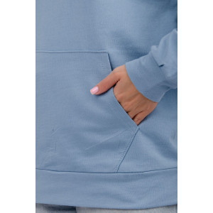 Худи женское СЖ-27 футер 2-х нитка (р-ры: 48-56) голубой