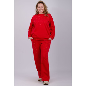 Костюм двойка женский "Шайн" футер 3-х нитка петля (р-ры: 52-62)