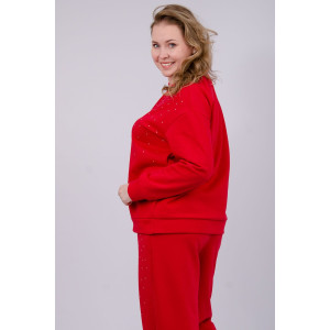 Костюм двойка женский "Шайн" футер 3-х нитка петля (р-ры: 52-62)