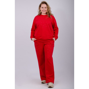 Костюм двойка женский "Шайн" футер 3-х нитка петля (р-ры: 52-62)