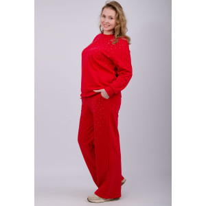 Костюм двойка женский "Шайн" футер 3-х нитка петля (р-ры: 52-62)