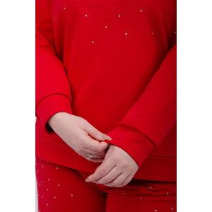 Костюм двойка женский "Шайн" футер 3-х нитка петля (р-ры: 52-62)