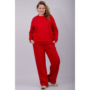 Костюм двойка женский "Шайн" футер 3-х нитка петля (р-ры: 52-62)