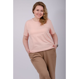 Футболка женская "Карусель 4" кулирка (р-ры: 50-60) пудра Футболка женская "Карусель 4" кулирка (р-ры: 50-60) пудра