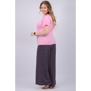 Брюки женские БЖ-26 кулирка (р-ры: 50-60) орнамент