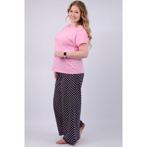 Брюки женские БЖ-26 кулирка (р-ры: 50-60) орнамент