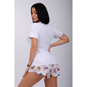 Пижама женская "Кошечка" кулирка (р-ры: 44-52) Пижама женская "Кошечка" кулирка (р-ры: 44-52)