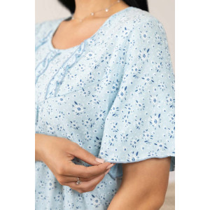 Сорочка женская 1092/25 кулирка (р-ры: 48-62) голубой