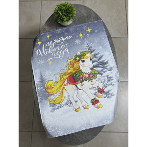 Набор кухонный из 3-х полотенец рогожка "Исполнение желаний" серый