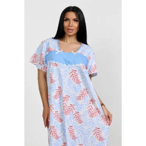 Сорочка женская "Анжела" 1322-5 кулирка (р-ры: 52-70) листья