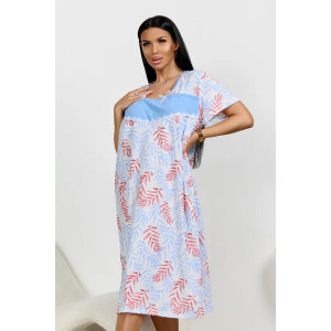 Сорочка женская "Анжела" 1322-5 кулирка (р-ры: 52-70) листья