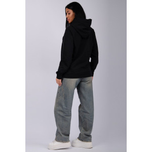 Худи женское "Ханна" футер 2-х нитка с начесом (р-ры: 44-56) черный