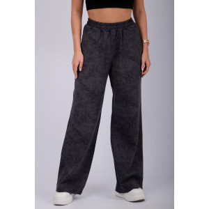 Брюки женские "Хейли" футер с лайкрой (р-ры: 46-56) антрацит