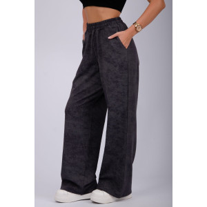 Брюки женские "Хейли" футер с лайкрой (р-ры: 46-56) антрацит