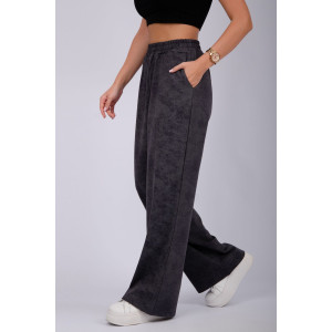 Брюки женские "Хейли" футер с лайкрой (р-ры: 46-56) антрацит