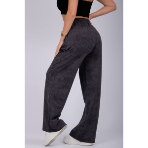 Брюки женские "Хейли" футер с лайкрой (р-ры: 46-56) антрацит