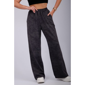 Брюки женские "Хейли" футер с лайкрой (р-ры: 46-56) антрацит