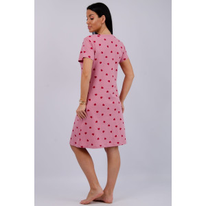 Халат женский "Красотка 10" кулирка (р-ры: 42-52) валентинка