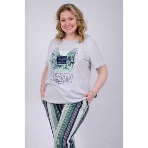 Костюм двойка женский "Город 2" (брюки) кулирка (р-ры: 50-60)