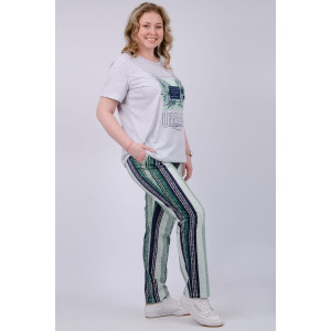 Костюм двойка женский "Город 2" (брюки) кулирка (р-ры: 50-60)