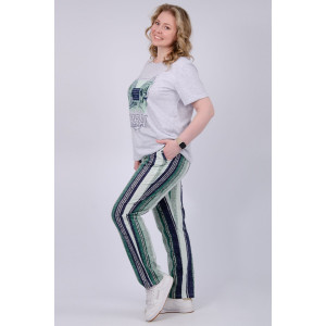 Костюм двойка женский "Город 2" (брюки) кулирка (р-ры: 50-60)