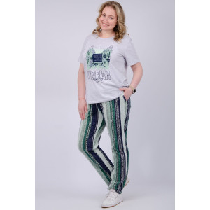 Костюм двойка женский "Город 2" (брюки) кулирка (р-ры: 50-60)