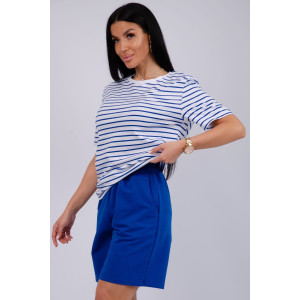 Костюм двойка женский "Океан 3" кулирка-футер (р-ры: 46-60) синий