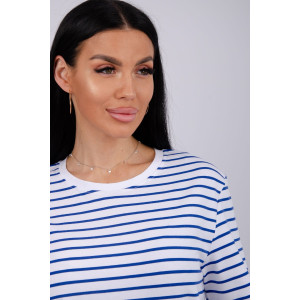 Костюм двойка женский "Океан 3" кулирка-футер (р-ры: 46-60) синий