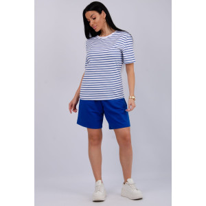 Костюм двойка женский "Океан 3" кулирка-футер (р-ры: 46-60) синий