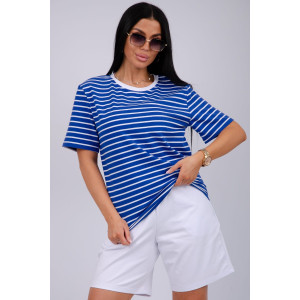 Костюм двойка женский "Океан 2" кулирка-футер (р-ры: 46-60) василек