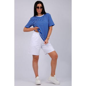 Костюм двойка женский "Океан 2" кулирка-футер (р-ры: 46-60) василек