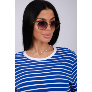 Костюм двойка женский "Океан 2" кулирка-футер (р-ры: 46-60) василек