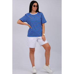 Костюм двойка женский "Океан 2" кулирка-футер (р-ры: 46-60) василек