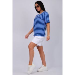 Костюм двойка женский "Океан 2" кулирка-футер (р-ры: 46-60) василек