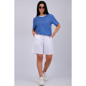 Костюм двойка женский "Океан 2" кулирка-футер (р-ры: 46-60) василек