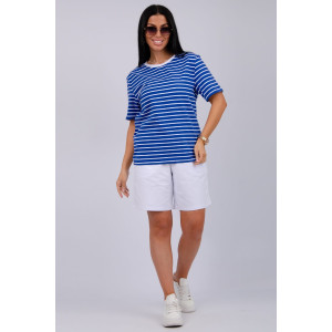 Костюм двойка женский "Океан 2" кулирка-футер (р-ры: 46-60) василек