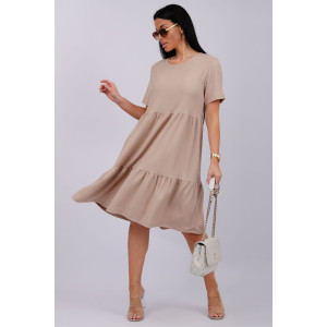 Платье женское "Эскада 6" жатка (р-ры: 46-60) бежевый