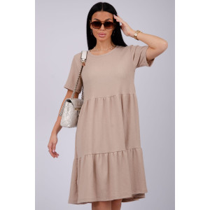 Платье женское "Эскада 6" жатка (р-ры: 46-60) бежевый