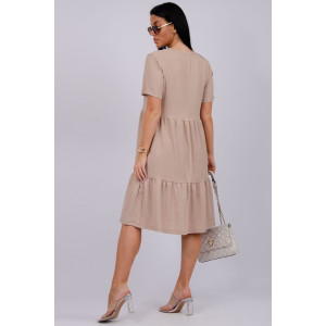 Платье женское "Эскада 6" жатка (р-ры: 46-60) бежевый