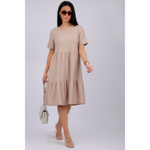 Платье женское "Эскада 6" жатка (р-ры: 46-60) бежевый