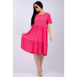 Платье женское "Эскада" жатка (р-ры: 46-60) фуксия