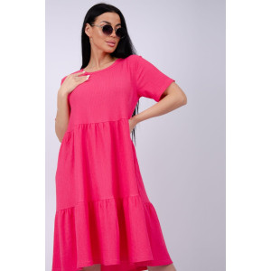 Платье женское "Эскада" жатка (р-ры: 46-60) фуксия